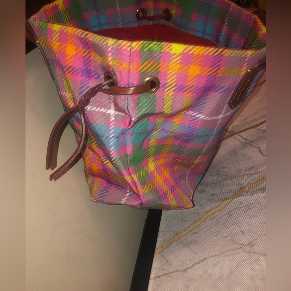 Dooney & Bourke handbag; multicolored nylon with dust bag; very cute - Picture 8 of 14